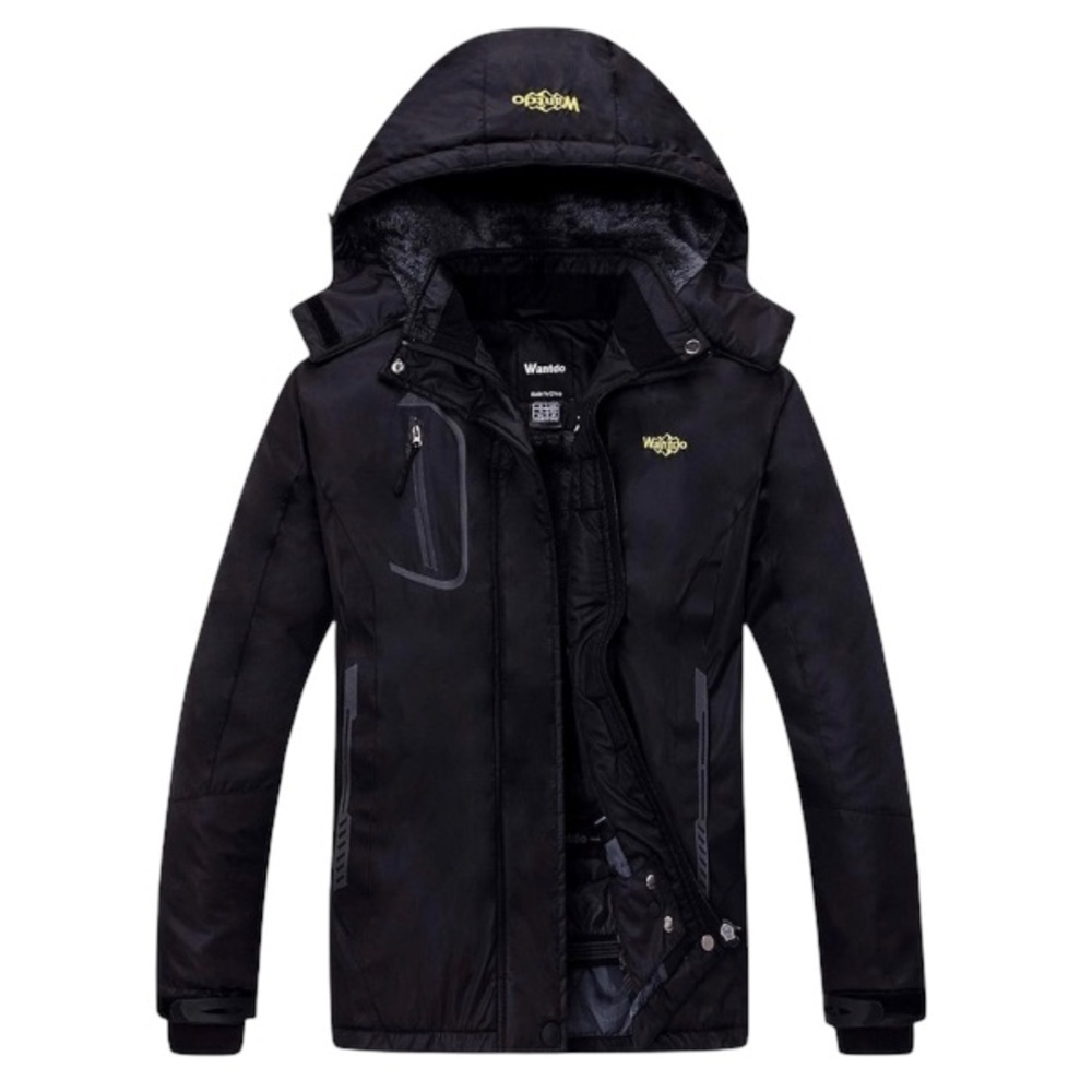 Wantdo Waterproof Ski Jacket Windproof Snow Warm Hooded Coat Sz M